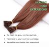 ALISY Human Hair NAIL U TIP Tip Remy Hair Colored Wig Set Extensions, Extensions, Extensions, 50-Piece (16-inch, 33#)