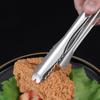 Ice Clamp Heat-Resistant Stainless Steel Ice Tongs Non-Slip Serrated Grip -Free Kitchen Utensils for Barbecue Snack Tongs