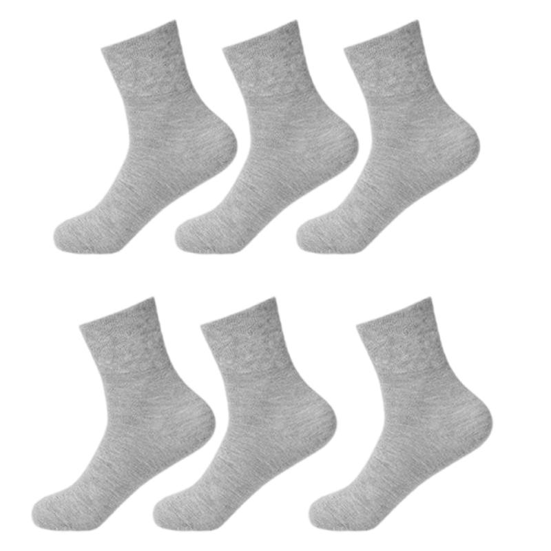 3 Pair Mens Women Cotton Socks No Binding Top Wide Extra Loose Mouth Business Solid Short Ankle Socks