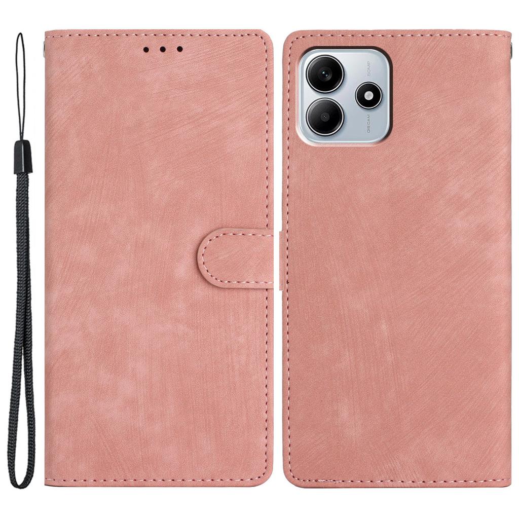 For Xiaomi Redmi Note 14 5G Case with Card Clots Skin-Touch PU Leather Phone Cover Stand