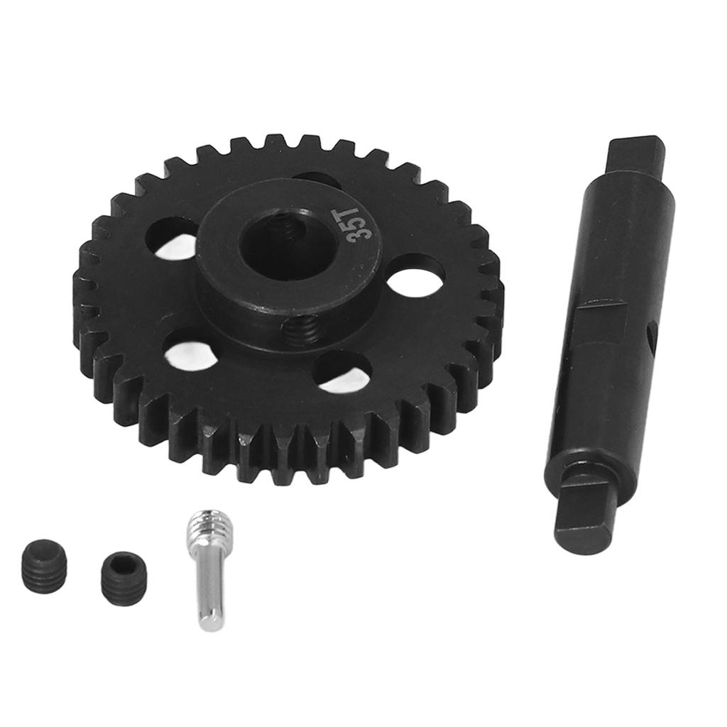 35T Pinion Motor Gear Steel Aluminum Alloy Replaceable Black RC Car Motor Pinion Gear for ARRMA 1 7 1 8