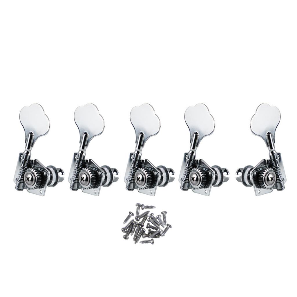 Bass Tuning Peg Electric Bass Opened Machine Head Knobs Bass String Turner for 4 String Jazz-Bass Guitar Bass Right/Left