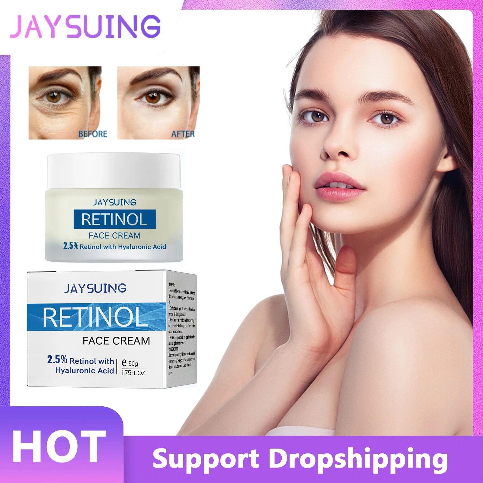 

Retinol Face Moisturizing Cream Anti-aging Wrinkle Remover Lighten Fine Lines Whitening Brighten Skin Lifting Firming Cream 50g