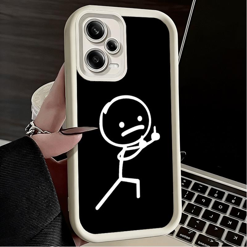 Phone Case for Xiaomi Redmi Note 15 14 13 Pro Plus Funny Stickman Matchman Shell 12S 11 11S 11T 5G 14S Soft Silicone Funda