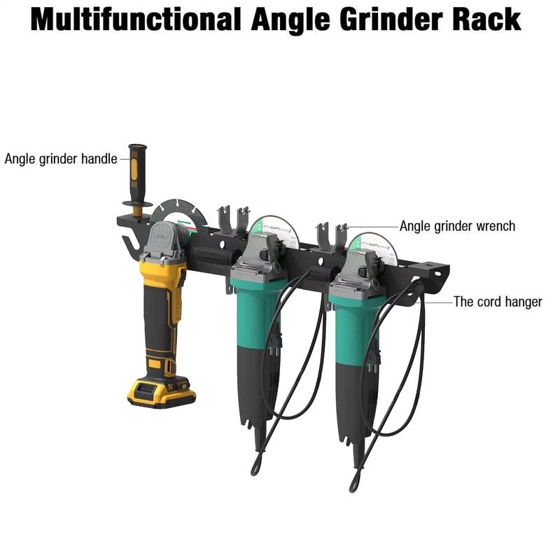 Angle Grinder Storage Rack Wall Mounted Tool Storage Rack Angle Grinder Rack Grinder Bracket Polisher Bracket for Tool Storage