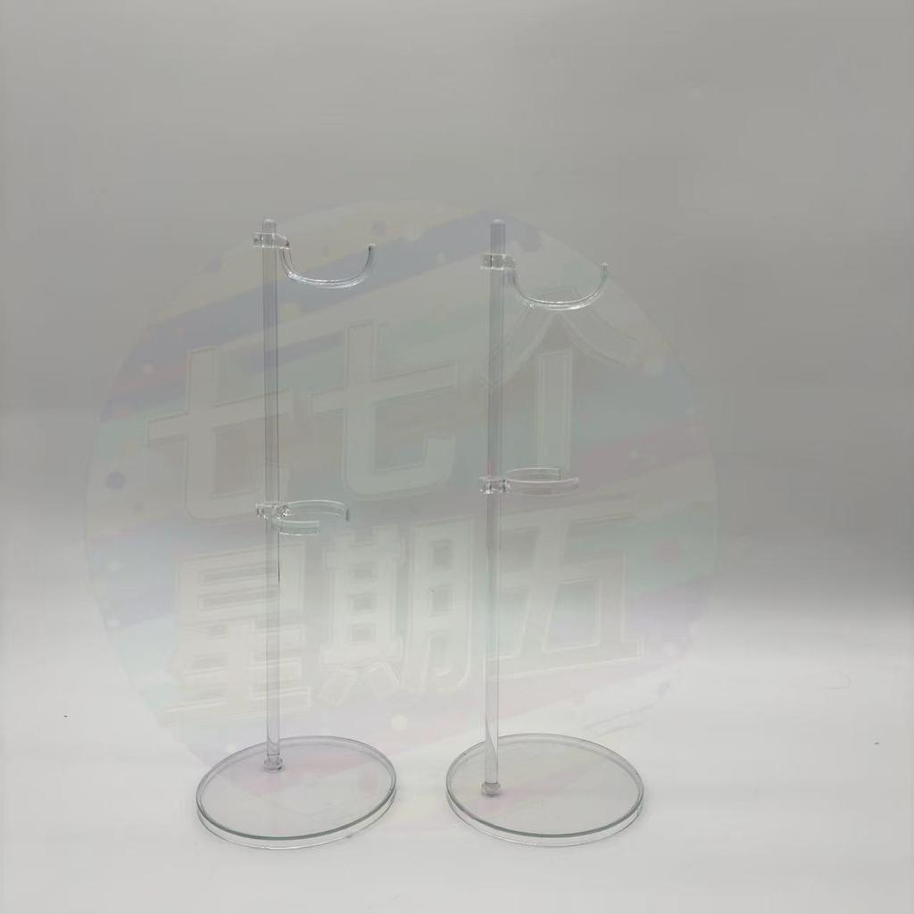 30cm Transparent Doll Display Stand - Plastic Waist Support Toy Accessory