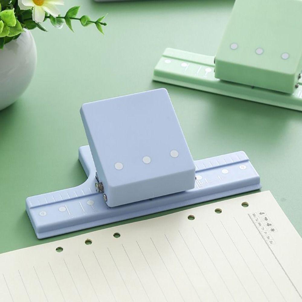 3/5-Hole Hole Punching Machine Mini Size DIY Book Page Stitcher Paper Hole Puncher Book Binding
