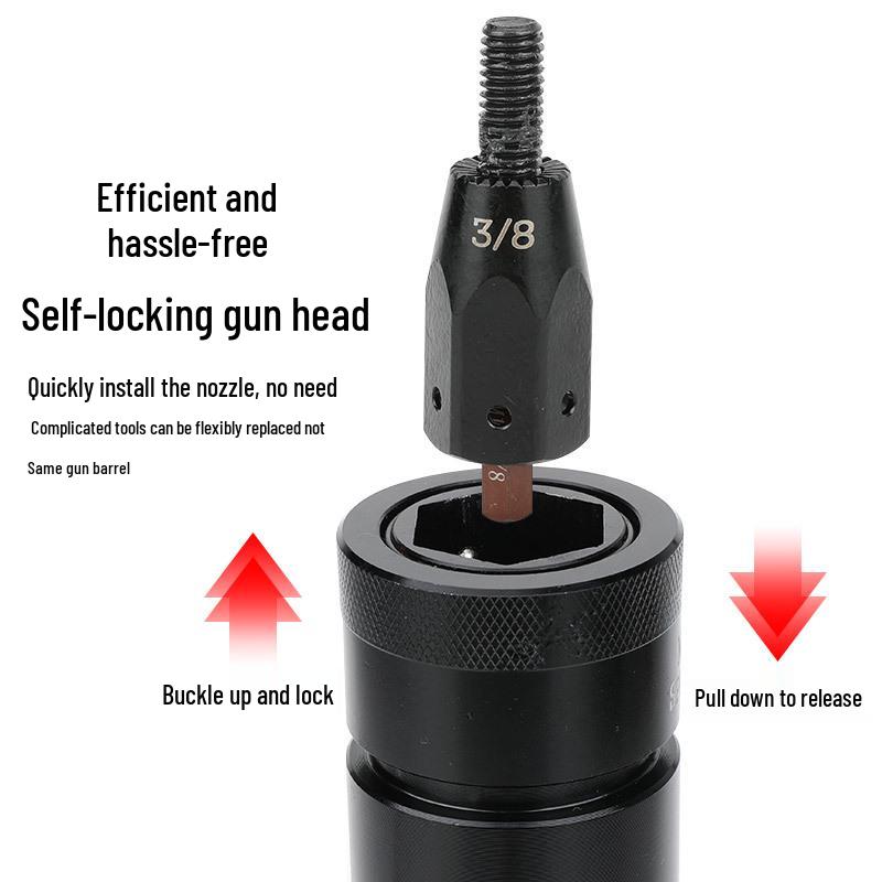 Bai Ma Z8M Pneumatic Rivet Nut & Cap Gun (Imperial & US Standard Compatible)