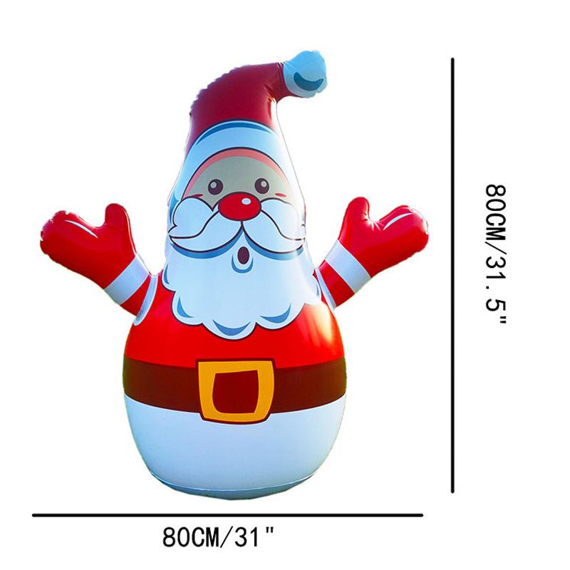 

80см Рождественский надувной светящийся стакан Санта-Клауса Рождественские украшения Светодиодные фонари 80cm