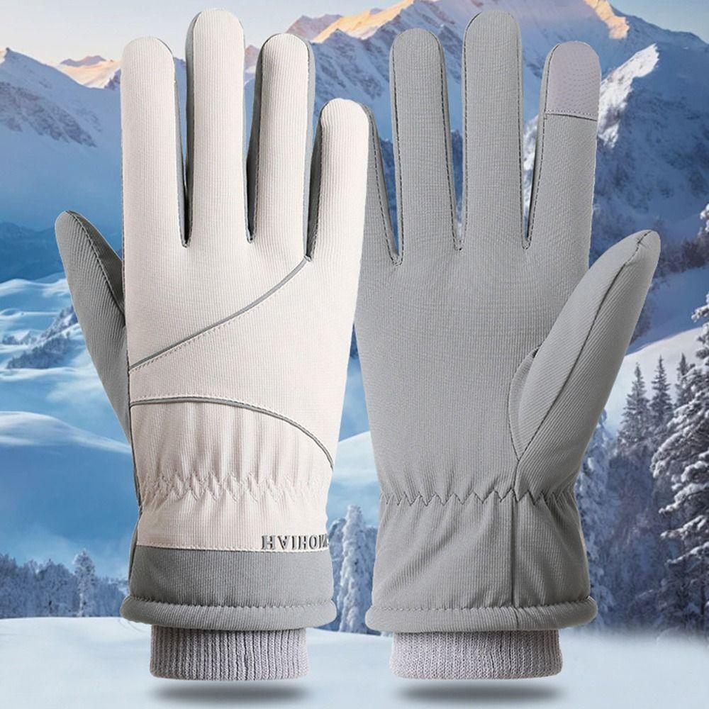 Multipurpose Windproof Cold Proof Touch Screen Gloves Wear-resistant Thick Warm Mitts Full Finger Mittens