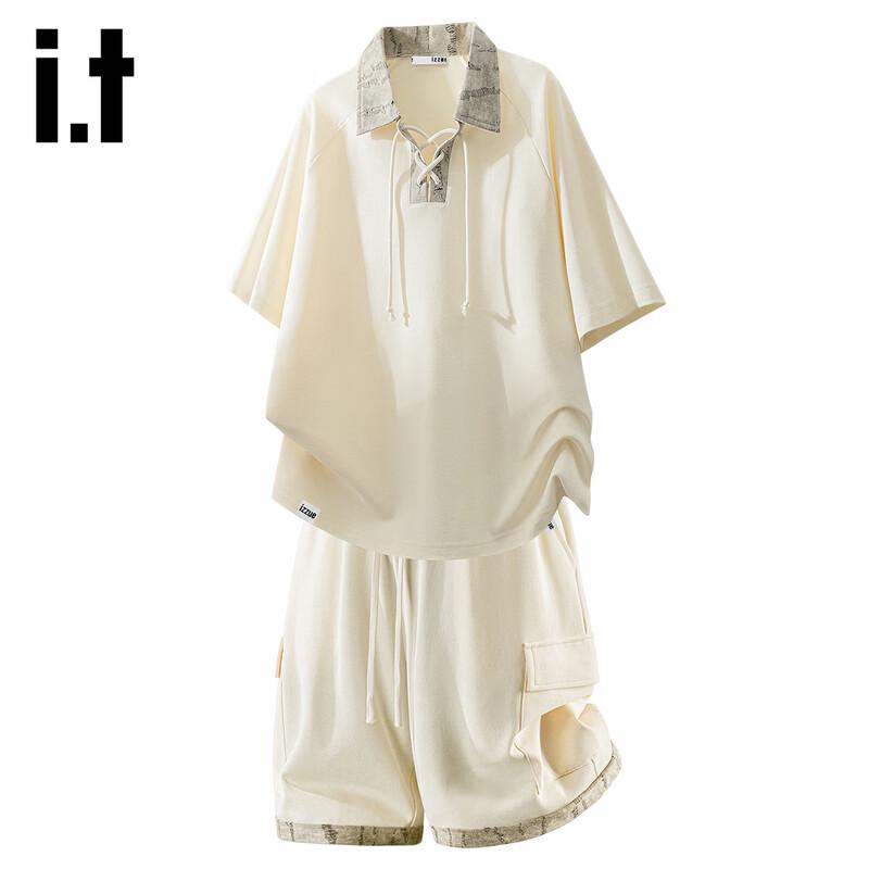 Men's Casual Short Sleeve & Shorts Two-Piece Set