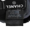 Great CHANEL beret COCO Mark lattice pattern tweed black cotton Women M 19C Used