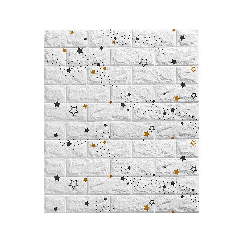 10Pcs 77*70cm 3D Wall Stickers Faux Brick Bedroom Home Decor Waterproof Self Adhesive Living Room Wallpaper
