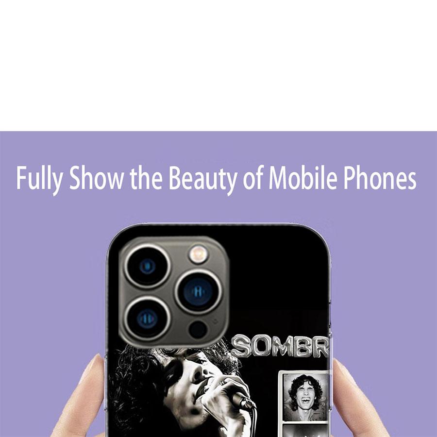 Singer S-Sombr Phone Case For Iphone 17 Air 15 Pro 14 Plus 16 Pro Max 12 13 Mini 11 16E X XS Cover Cute Fundas