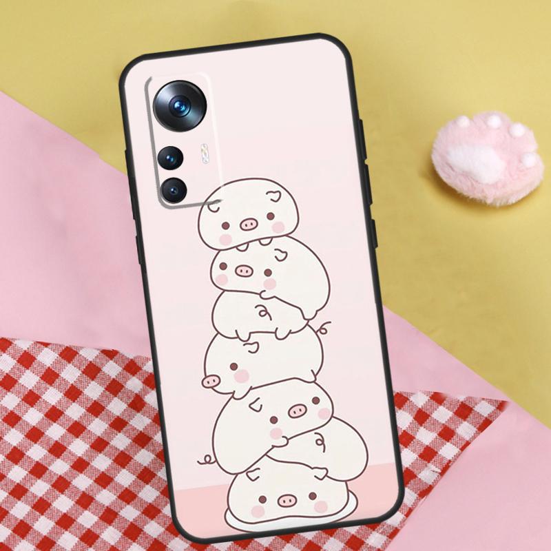 

Милый Забавный Чехол со Свиньями и Поросятами для Xiaomi 13 13T Pro 12T 11T 12 Lite 12X POCO X3 X5 Pro X4 F4 GT M5 M5s F3 F5 Funda Mi 12