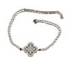 Bracelet Loop Four-Leaf Clover Bracelet Women'S Light Luxury Niche Full Of Diamond Snowflake Hand Jewelry Cold Wind High Sense