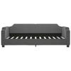 VidaXL Lit de repos gris foncé 100x200 cm tissu 354211