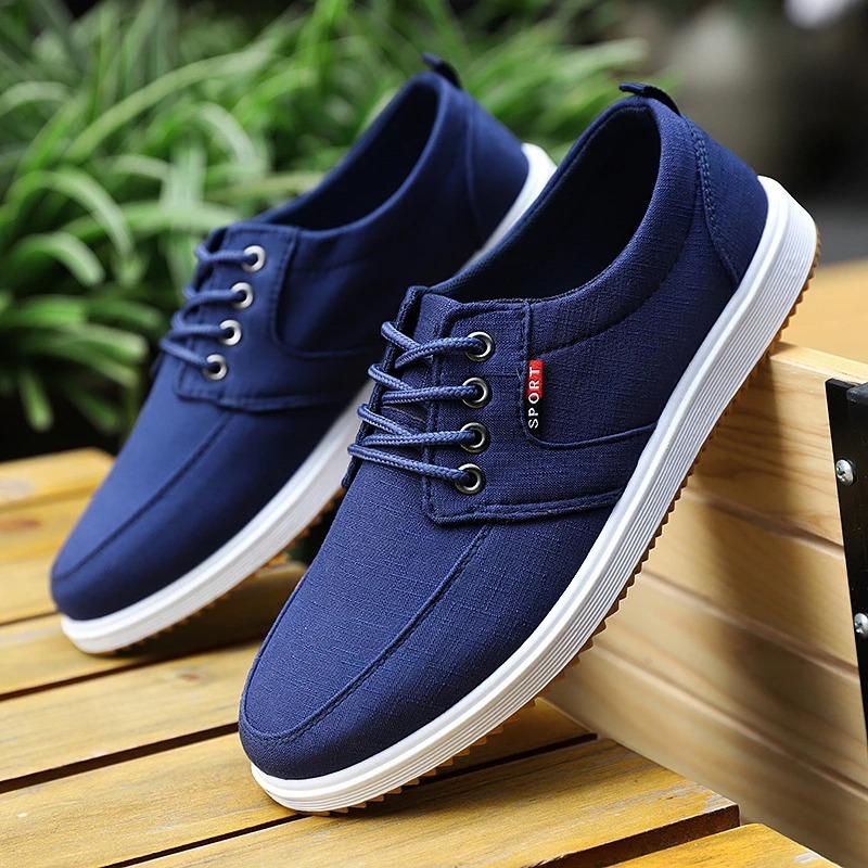 2025 Canvas Sneakers Men Vulcanized Odorless Oxfords Shoes Male Casual Breathable Trainers Sport Shoes Boys Student Plimsolls