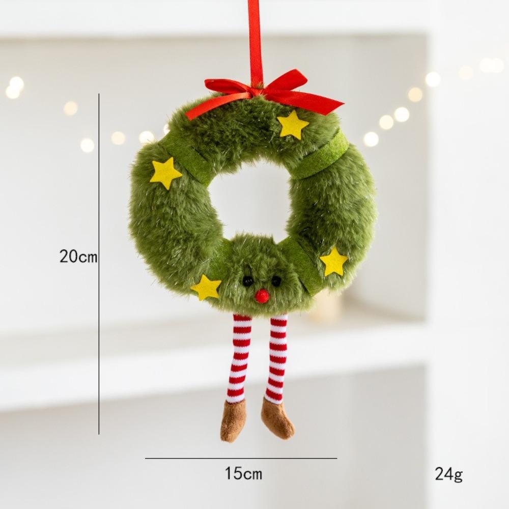 Kranz Elf Weihnachtsbaumschmuck Niedlicher Weihnachtsbaum Hängeornament Weihnachtsbaumhänger Weihnachtsbaumschmuck