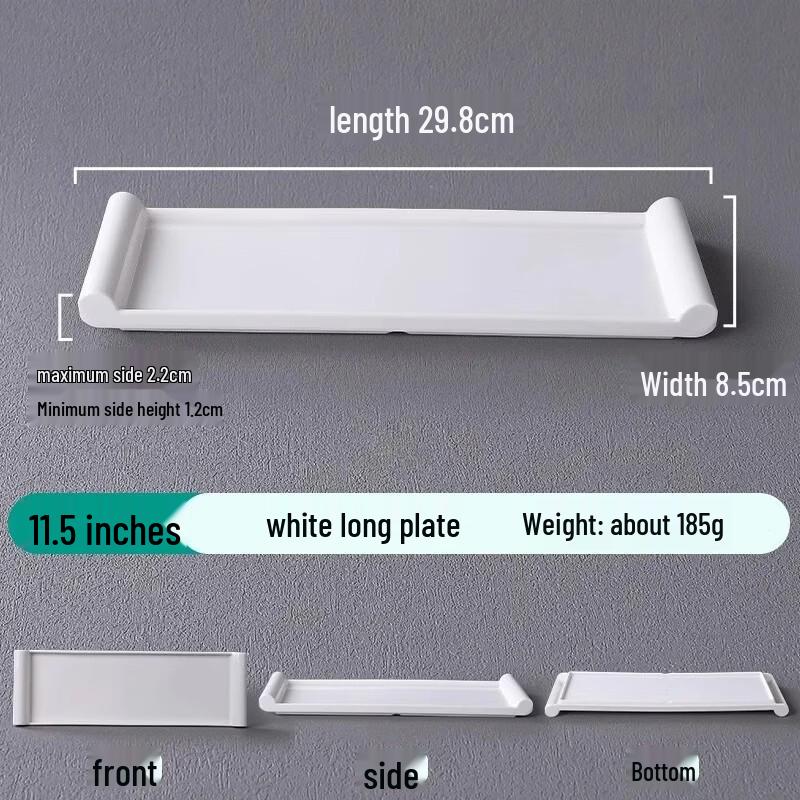 White Melamine Rectangular Serving Platters
