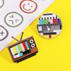 Retro Vintage TV Pin No Signal Television Brooches Funny Antenna TV Pins Friends