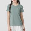 Under Armour Modny Wygodny Oddychający T-shirt z Krótkim Rękawem Damskie topy Zielony 1384231-348