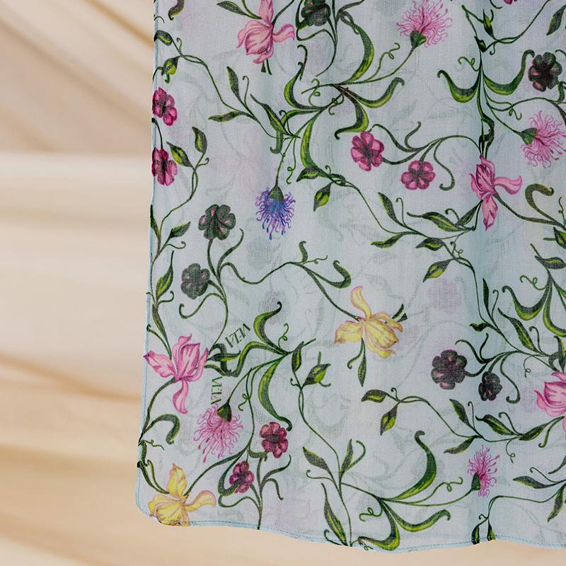 

1 шт. Рамадан Цветок Акварель Хиджаб Женский Богемный Мягкий Мусульманский Хиджаб Цветочный Дышащий Шаль Обёртывание Шарф Головной Платок Теплый