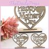Eco-friendly Wooden Heart Plaque For The Best Mum On Mothers Day Freestanding