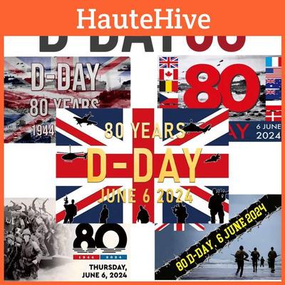80. Jahrestag des D-Day Flagge Gedenkflagge Polyesterbanner