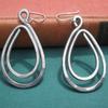 Irregular Spiral Swirl Drop Earrings For Women Silver Color Geometric Dangle Earring Fashion Jewelry Accessories
