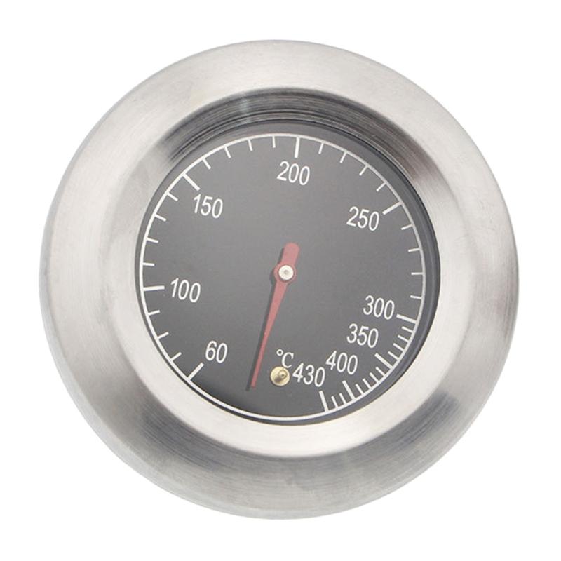 BBQ Grill Thermometer Stainless Steel Smoker Grill BBQ Temperature Gauge Oven BBQ Thermometer Gauge for Barbecue Meat 1