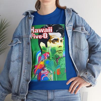 Hawaii Five-O (1968-80) T-Shirt Jack Lord James MacArthur Polizia Anni '60 '70