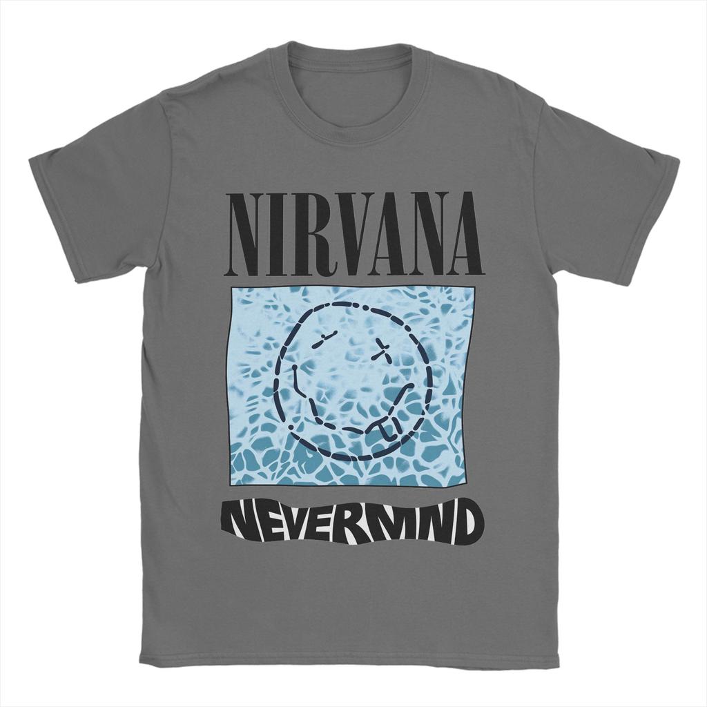 Popular Album Nevermind Pure Cotton T Shirt For Unisex Summer  Awesome TShirts O Neck Hip Hop Tee Shirt Oversized Print Tops