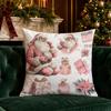 Christmas Vintage Santa Throw Pillow Covers Pattern Cushion Cover Suitable for Sofa Bedroom Car Pillow Cover