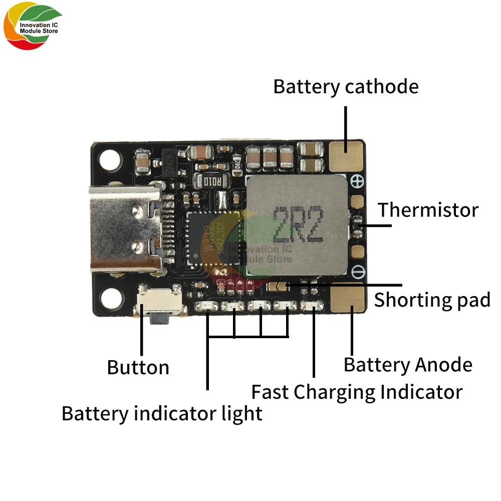 18W 3.7V Lithium Battery Fast Charging Module for Balanced Board Mobile Power Drone - Boost Charging Protection