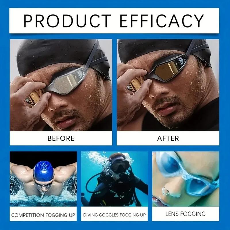 100ML Goggles Anti-Fog Spray - Long Lasting Clarity, Fog Prevention for Swimming, Diving - Safe for Contacts, Athletes