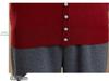 Elegant Winter Half-Collar Knit Sweater for Middle-Aged & Older Women – Velvet-Lined and Warm Two-Piece Look