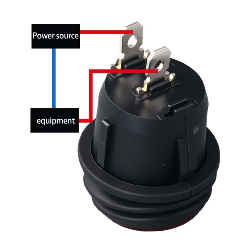 High Performances Waterproof 2 Pin Round Switches 2 Position for Industrial Control Panel and Marine Devices