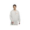 Nike Embroidered Logo Half-Zip Hooded Sweater Men Tops Grey DM5280-050