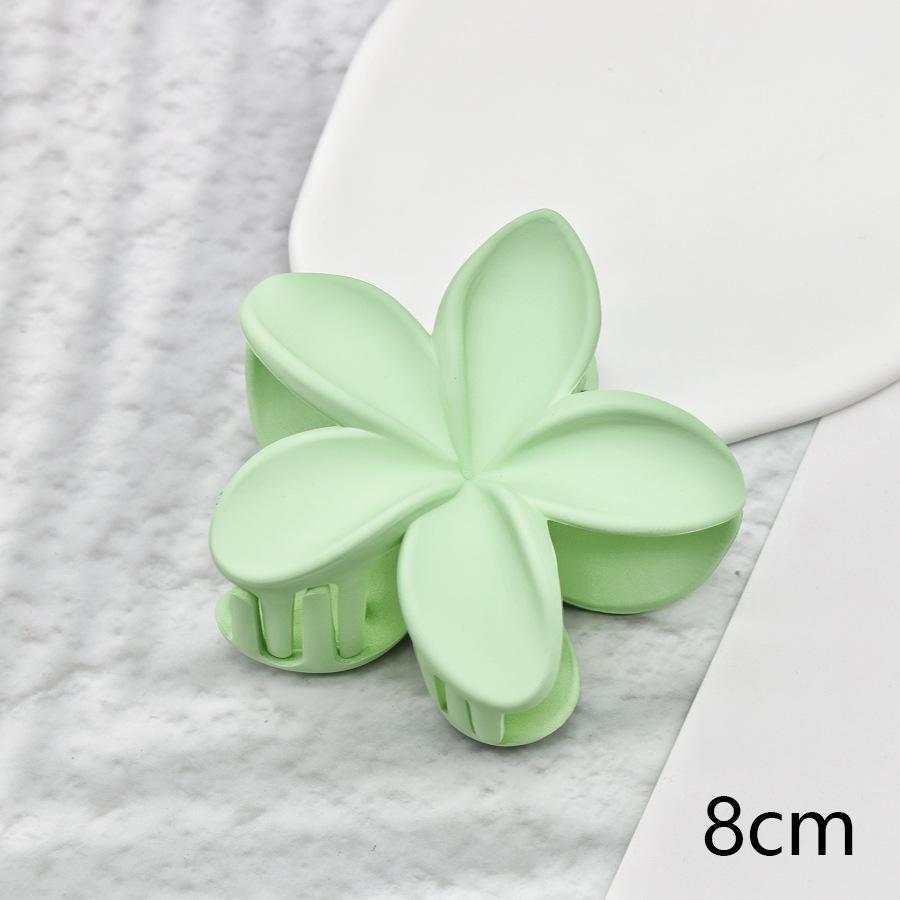 7cm Frangipani Hair Claw Clip - Colorful, Versatile Updo & Ponytail Accessory