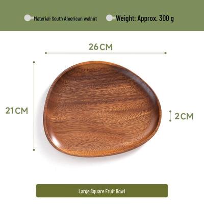 Walnut Wood Irregular Snack Plate