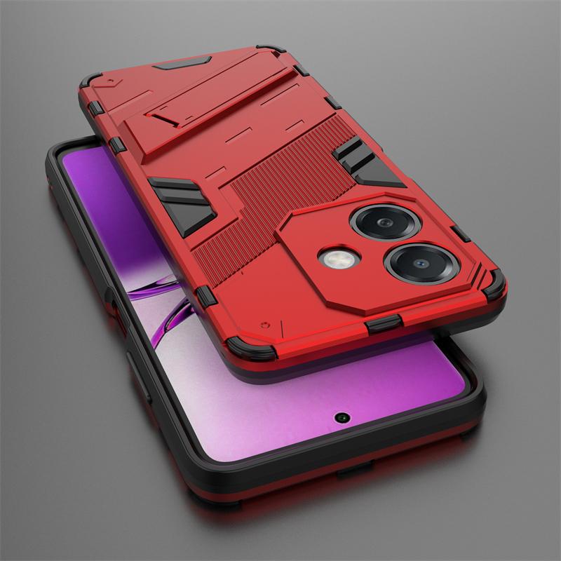 Punkowy uchwyt Etui na telefon dla Oppo A3x 5G India Celulares Shell Bumper Wstrząsoodporny Twardy Dla Oppo A3x 5G Funda Para Tylna Pokrywa