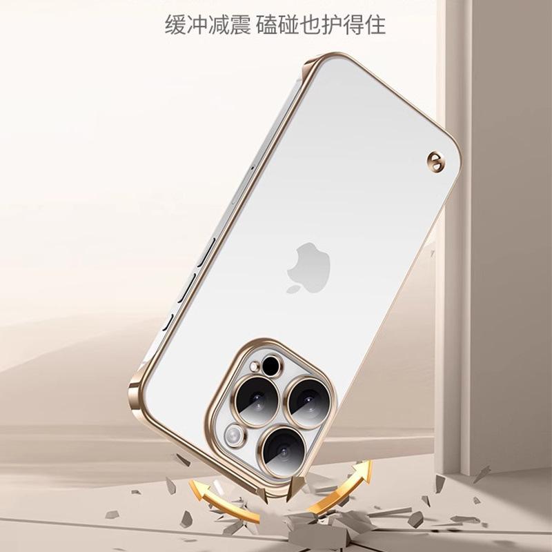 Applicable to Apple 11promax mobile phone case iPhone11 ultra-thin transparent borderless lens all-inclusive protective case hard