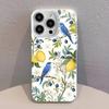 Mittelmeer Zitrone Frucht Kunst Handyhülle Für iPhone 17,16,15,14,13,12,11,Pro,Max,Plus,SE,Air,Mini Sturzfest Weißer Stoßfänger