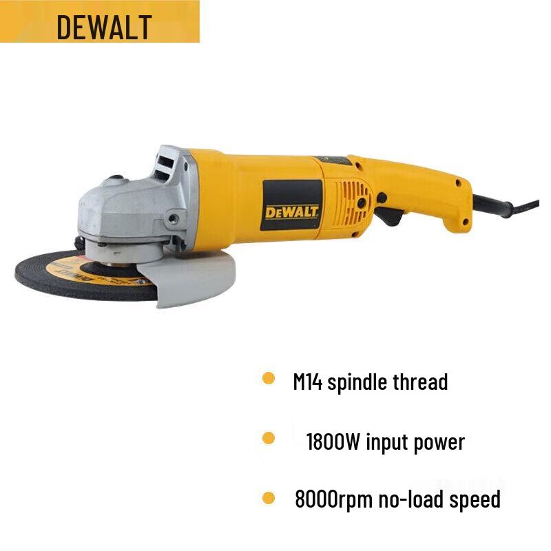 

DeWalt 1800W Angle Grinder CN plug (adapter included)