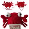 Knitted Hat Crab Claw for Girls Y2K-GIRL Hat Crocheted Claw Slouchy Designs
