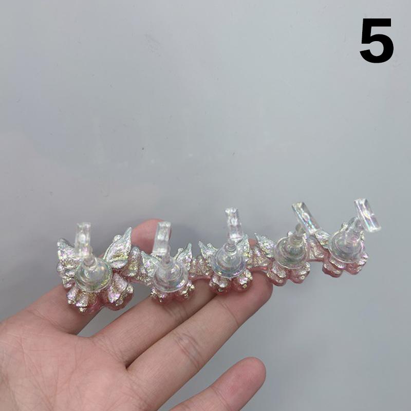 Butterfly Magnetic Nail Holder Stands Glowing Manicure Practice Training Display Stand Magnetic Press On Nail Practice Fake Nail