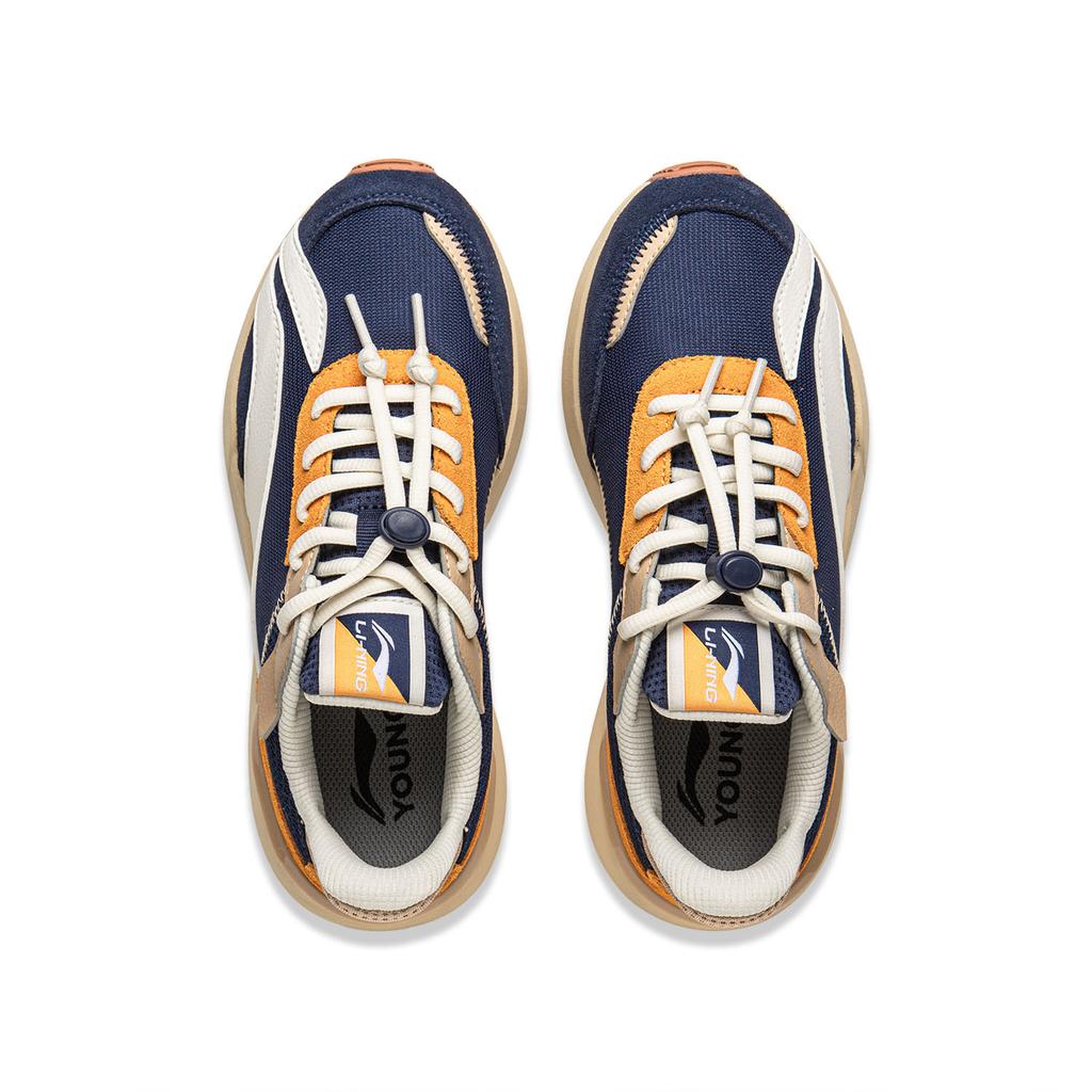 Li Ning Kids Sports Lifestyle Series Fashion Versatile Comfortable Low-Top Casual Shoes Kids Casual Shoes YKCU084-15