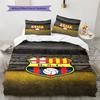 Set Biancheria da Letto con Fantasia Barcelona SC Copripiumino Federa Decorazione Casa Regalo (1 * copripiumino + 2 * federa, senza nucleo)