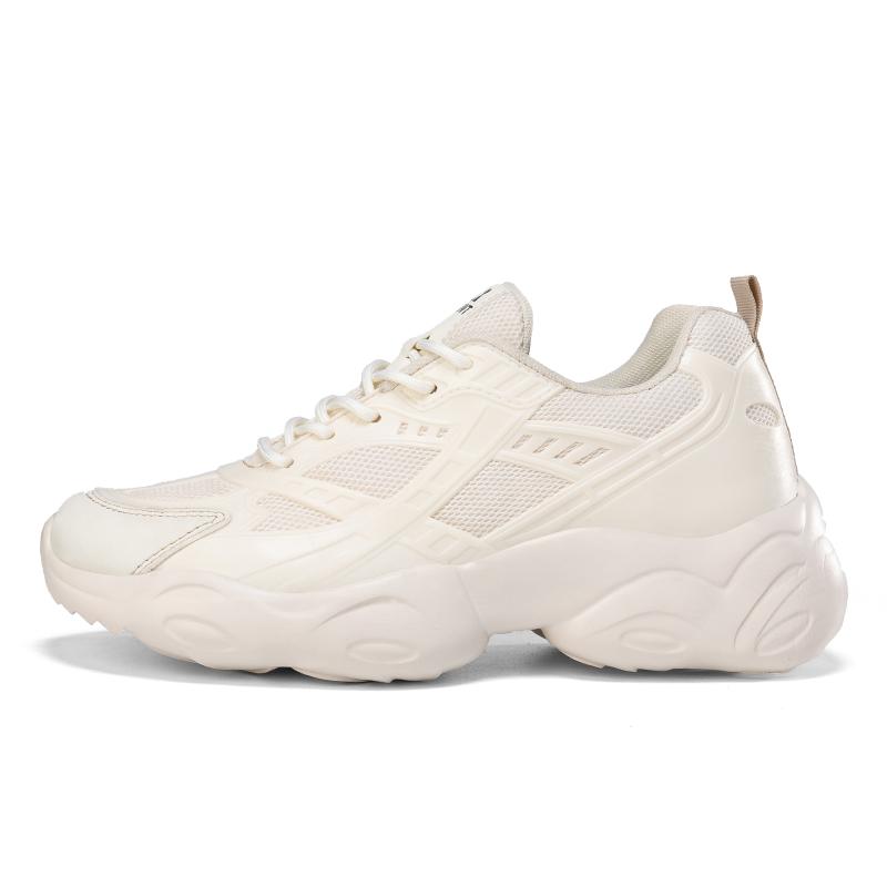 

35–47 унисекс, большие размеры для папы, модная трендовая мужская спортивная обувь с толстой подошвой, женская обувь 37 бежевый